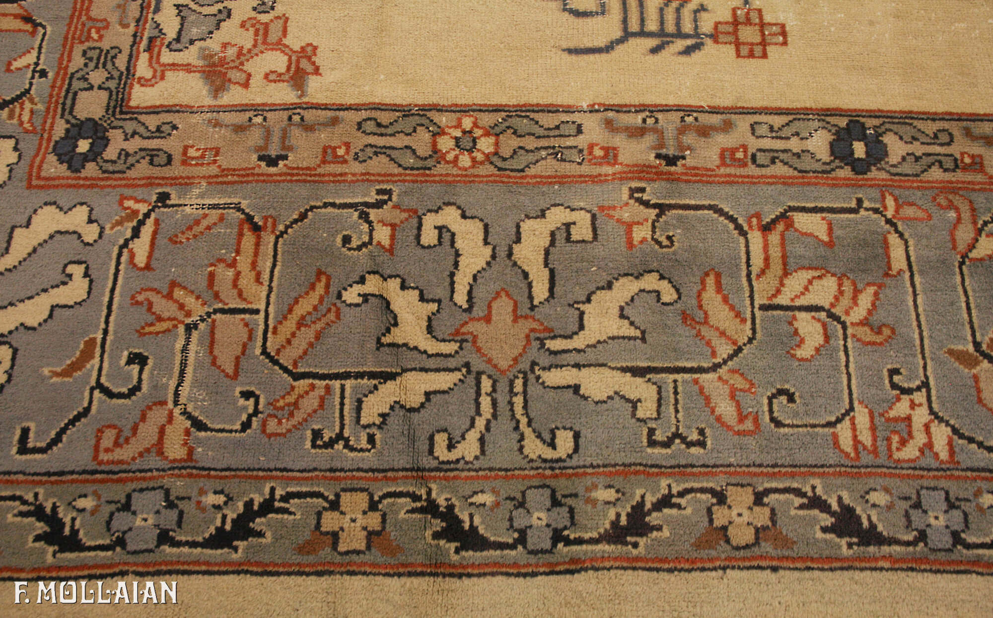 Antique Turkish Izmir Carpet n°:40995833